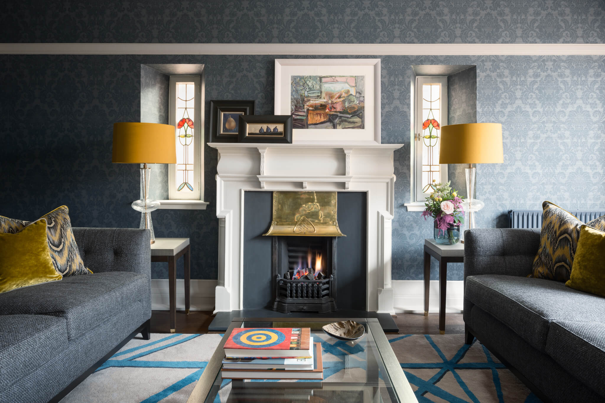 Print-Drawing-Room-Onepoint-Fireplace-Chelsea-Mclaine-Interiors-Introductory-Shoot-©ZACandZAC